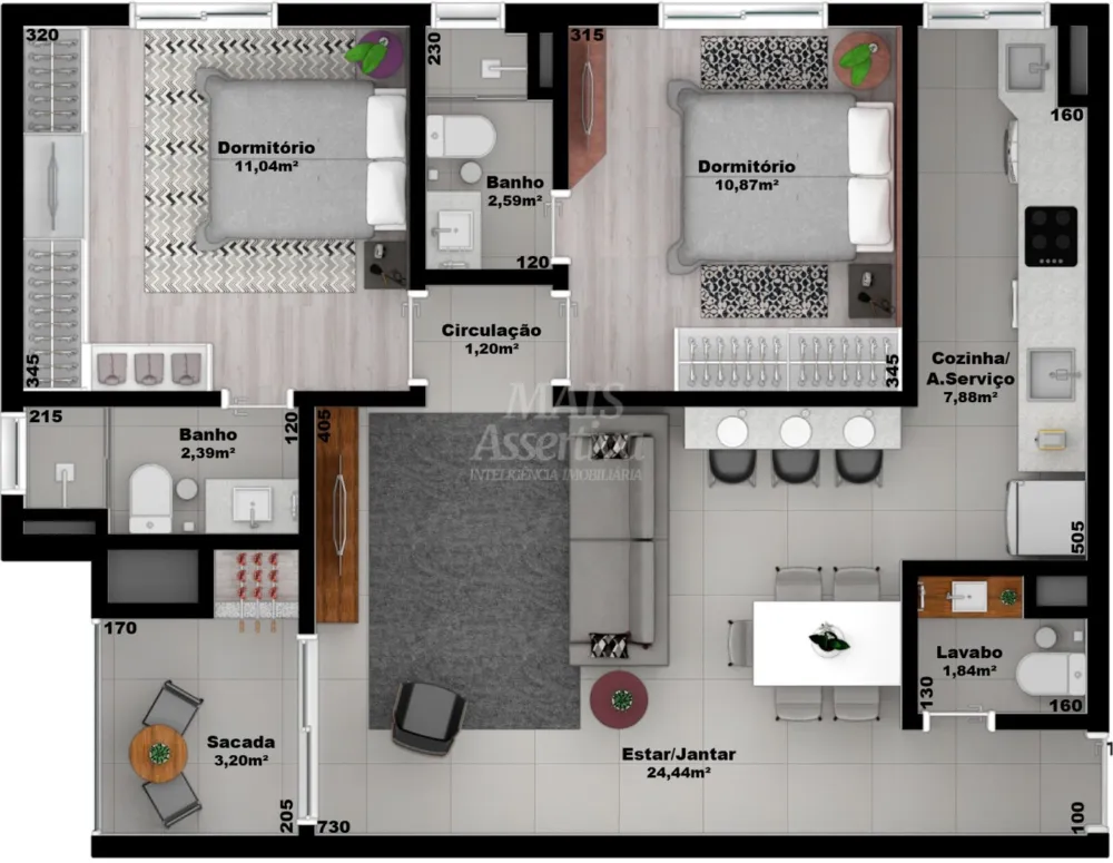 Excelente Apartamento para venda em São Leopoldo Bairro Centro