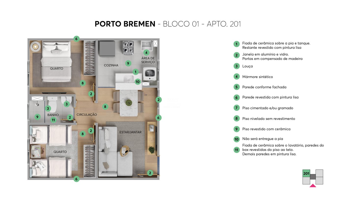Lançamento no bairro Canudos apartamento de 02 dormitórios 