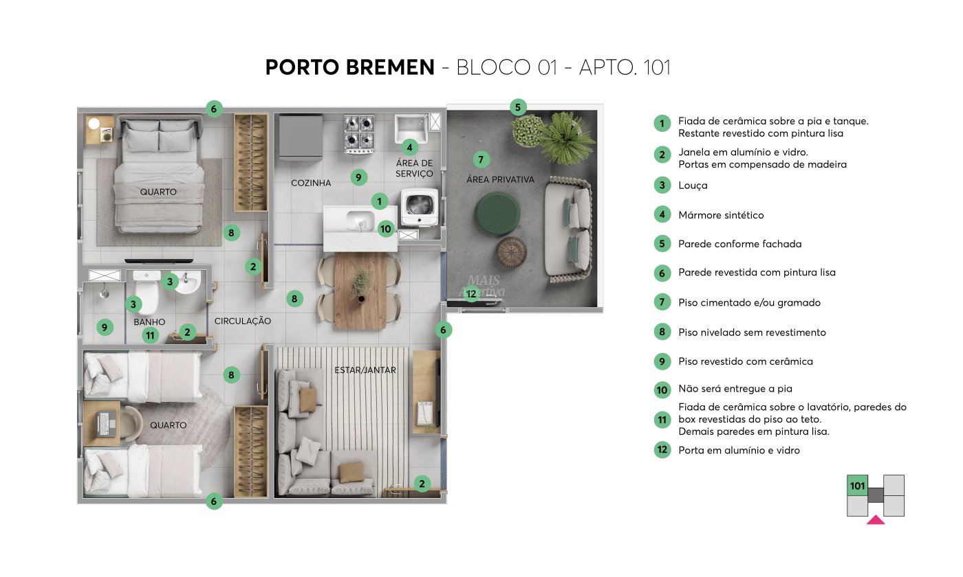 Lançamento no bairro Canudos apartamento de 02 dormitórios 
