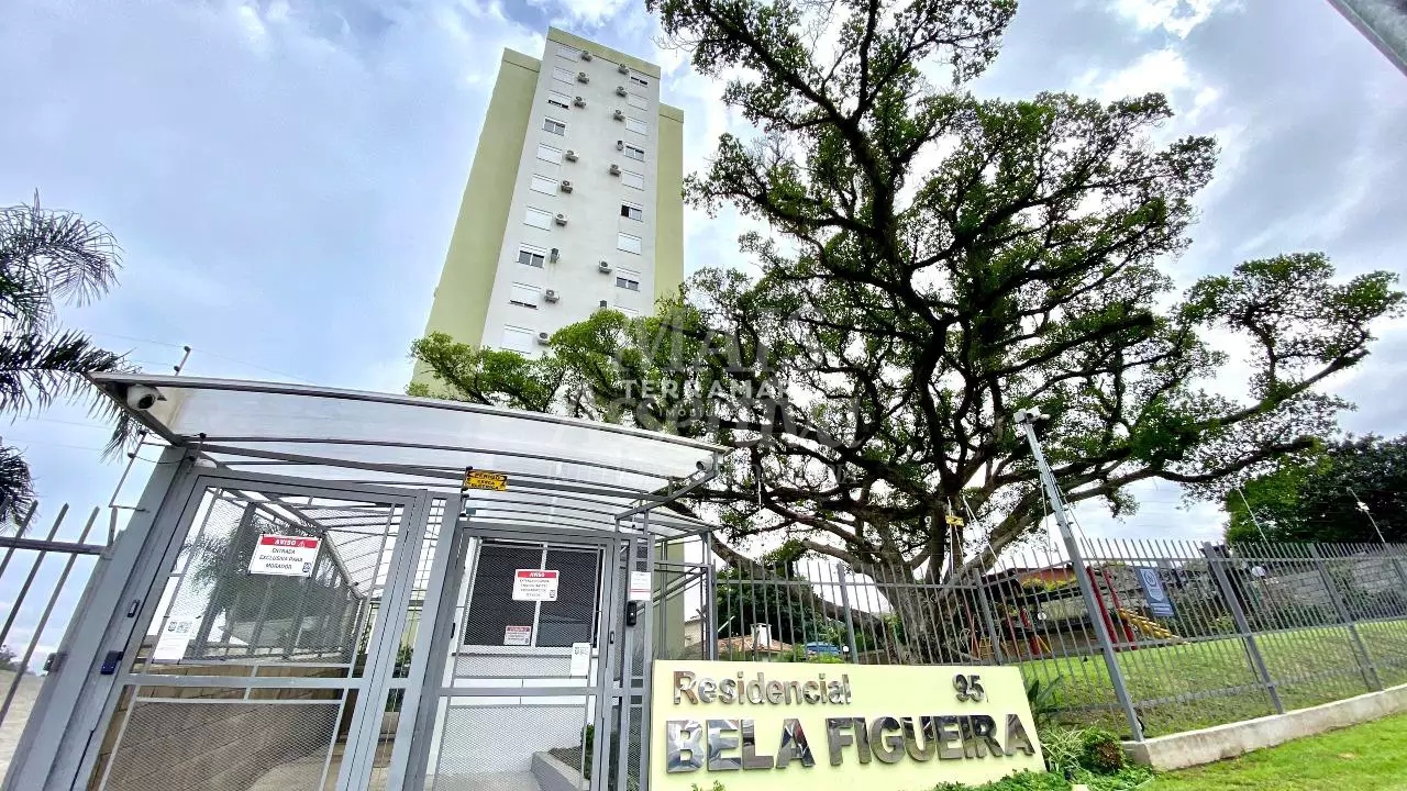 Apartamento mobiliado, térreo com sacada para venda, Residencial Bela Figueira 