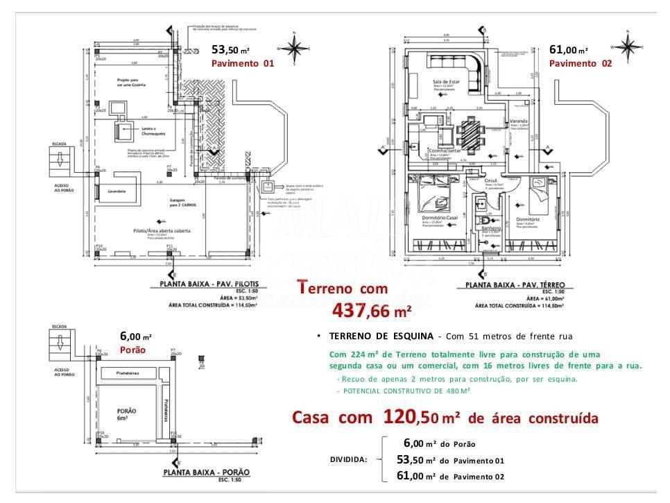 Residencia para venda em Ivoti de 120,00m² construido - 2 Dormitórios 