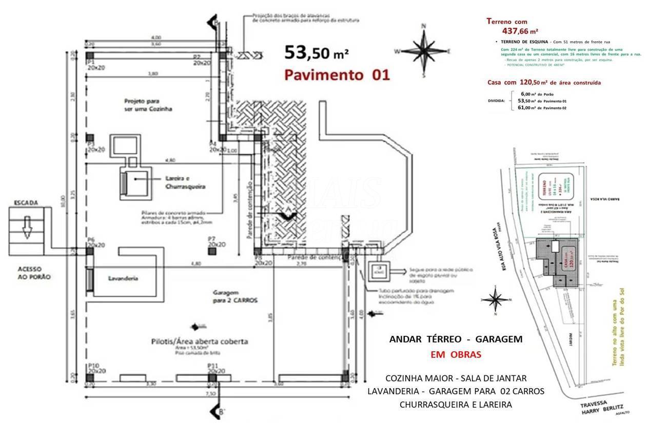Residencia para venda em Ivoti de 120,00m² construido - 2 Dormitórios 