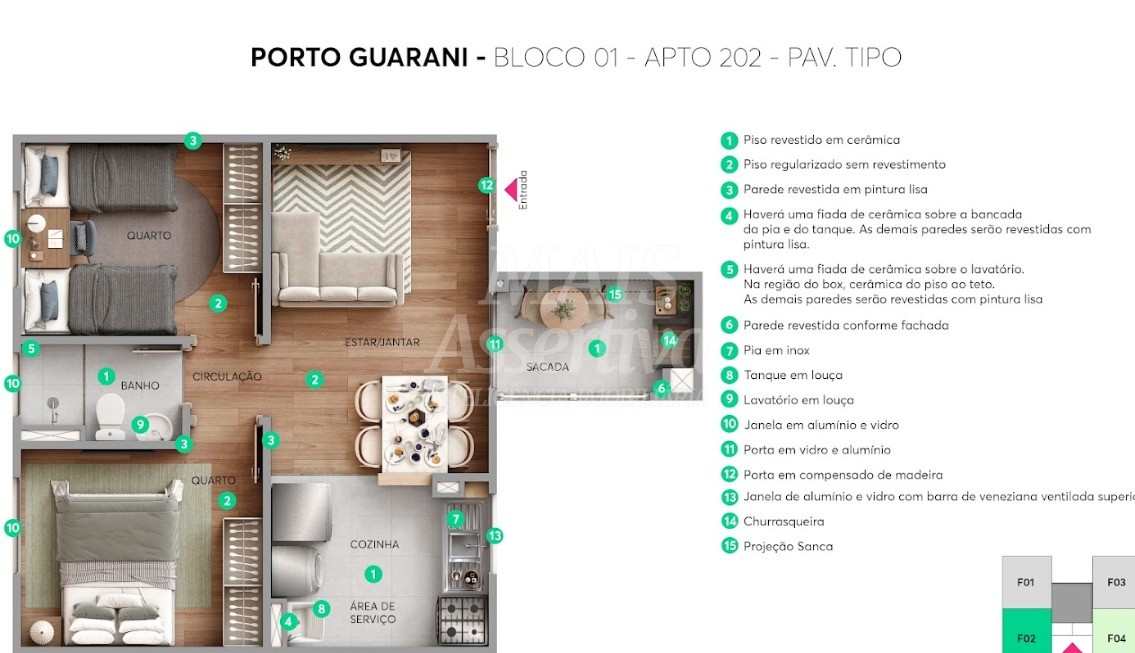 Apartamento para venda lançamento MRV em Porto Alegre Bairro Vila Nova
