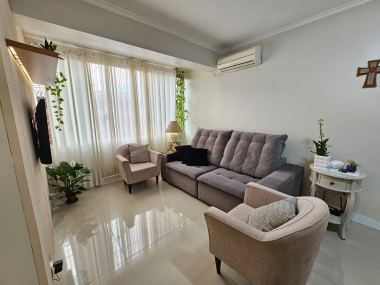 Apartamento térreo, semi mobiliado para venda - 66m²
