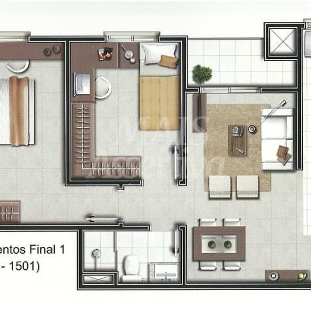 Ótimo apartamento a venda no bairro Operário em Novo Hamburgo/RS -2 Dormitórios