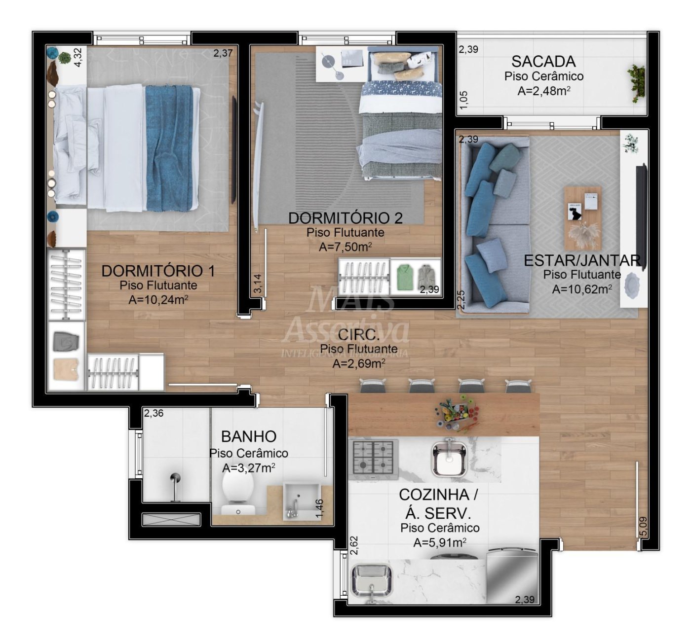 Apartamento, 2 quartos, 49 m² - Foto 20