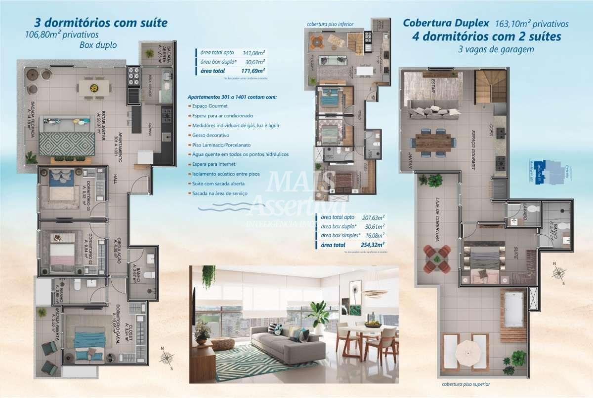 Apartamento para Venda em Arroio Do Sal / RS no bairro Centro