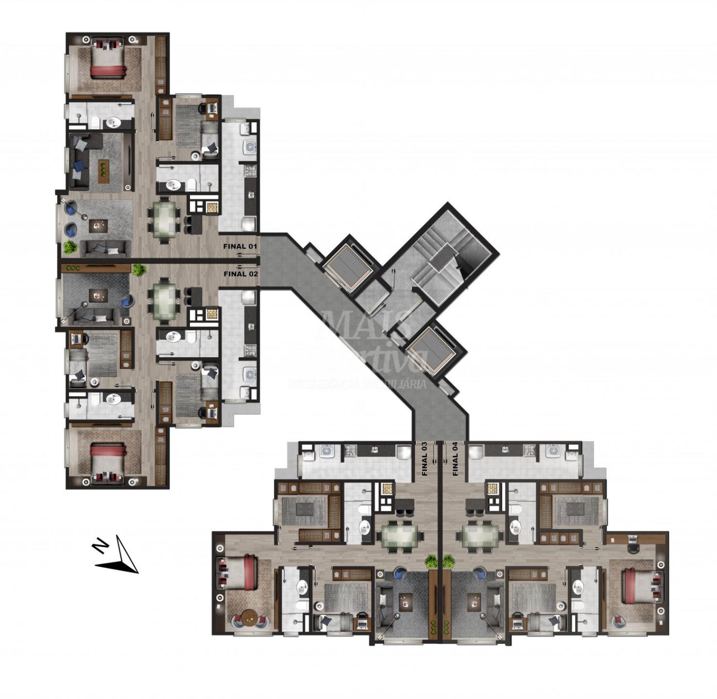 Excelente apartamento a venda 03 dormitórios em Novo Hamburgo 